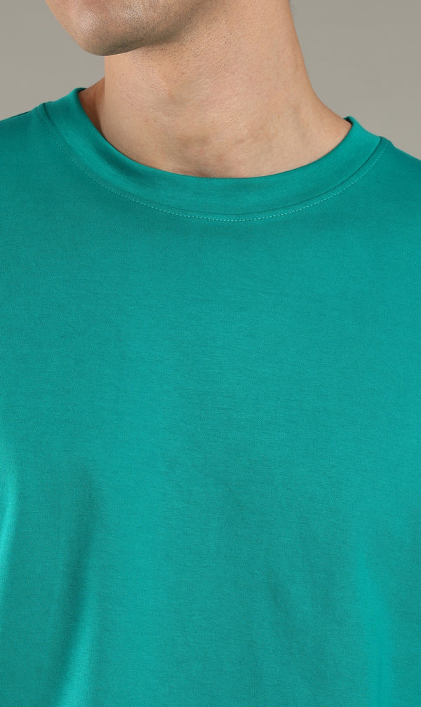 Lagoon Teal Organic Cotton Tee