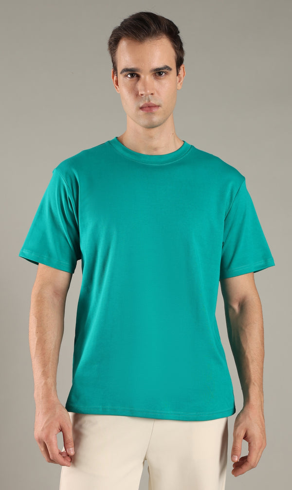 Lagoon Teal Organic Cotton Tee