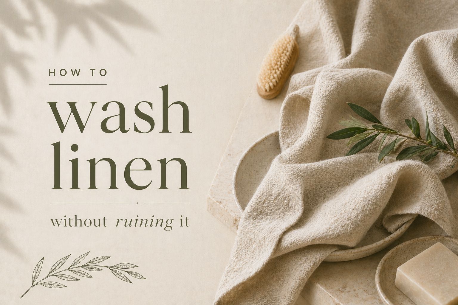 How to wash linen without ruining it