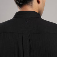 Coal Black Gauze Shirt