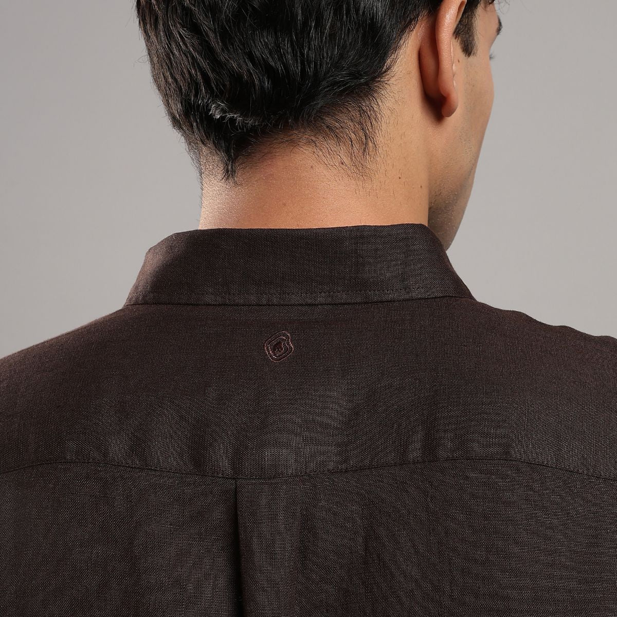 Cocoa Brown Linen Shirt