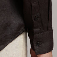 Cocoa Brown Linen Shirt