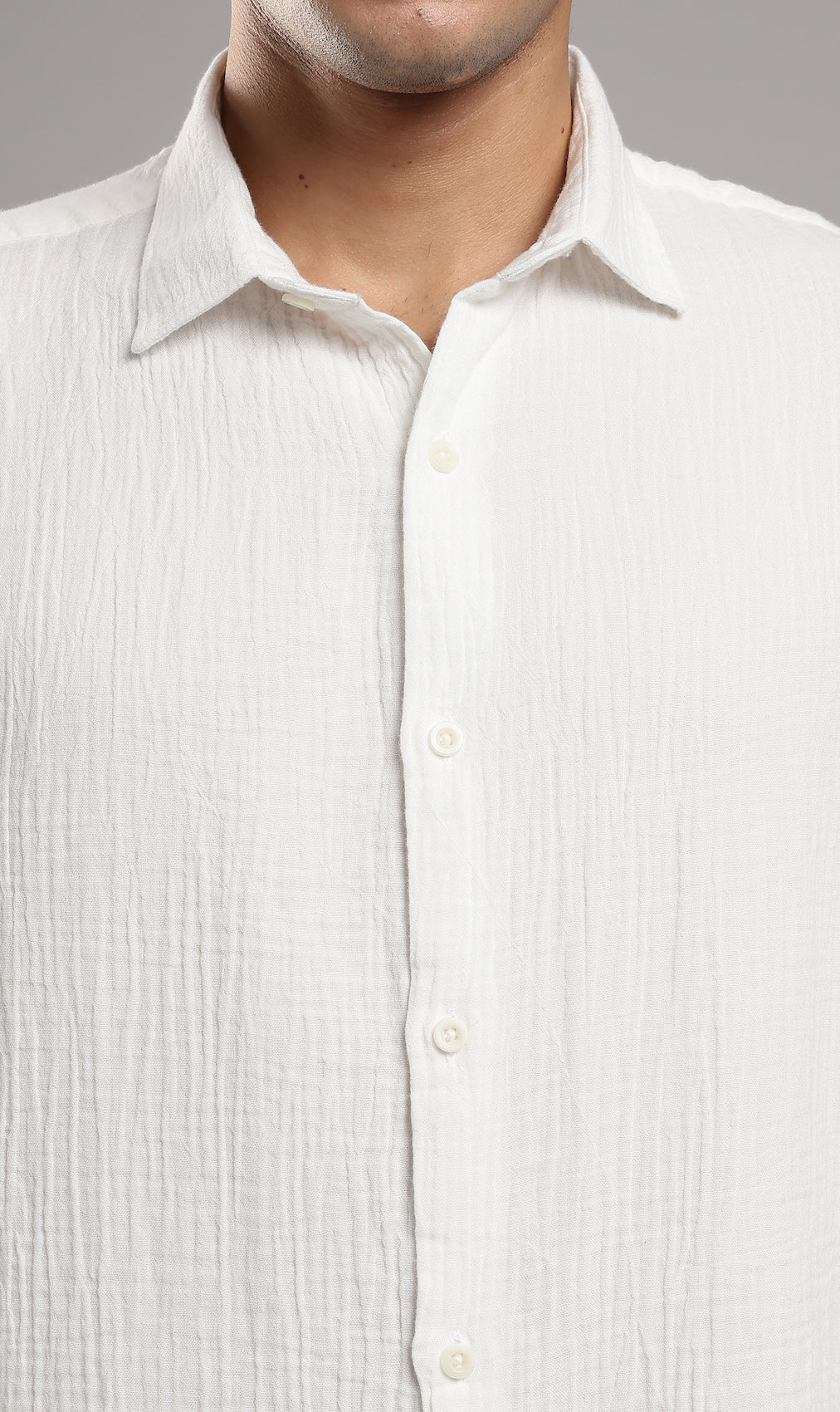 Salt White Gauze Shirt