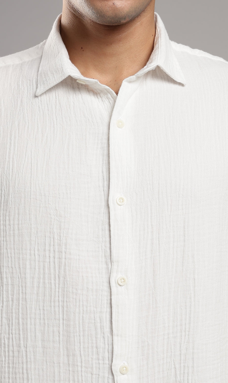 Salt White Gauze Shirt