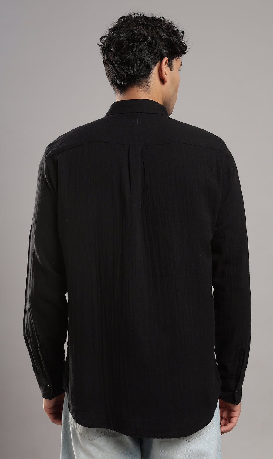 Coal Black Gauze Shirt