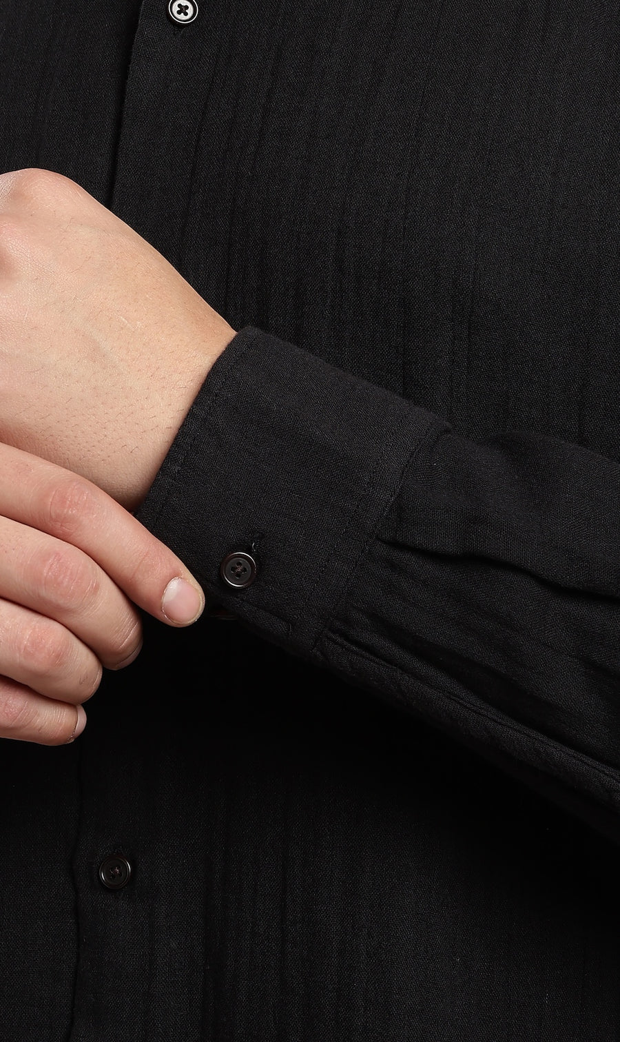 Coal Black Gauze Shirt