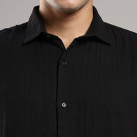 Coal Black Gauze Shirt