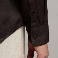 Cocoa Brown Linen Shirt