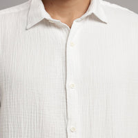Salt White Gauze Shirt