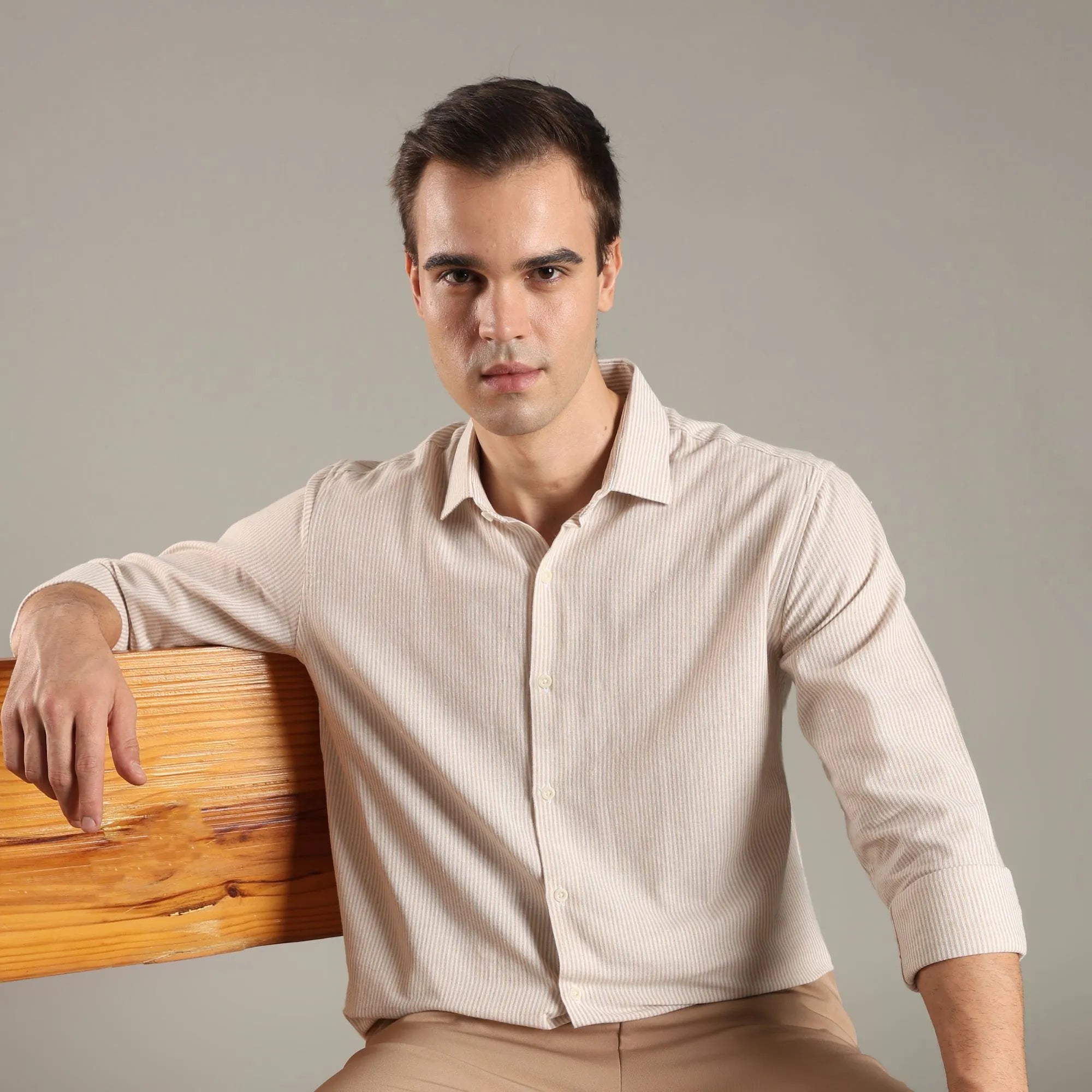 Wheat Stripes Shirt