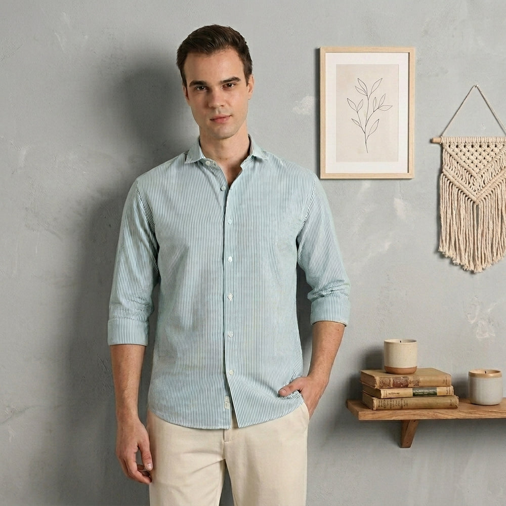 Mint Stripes Shirt