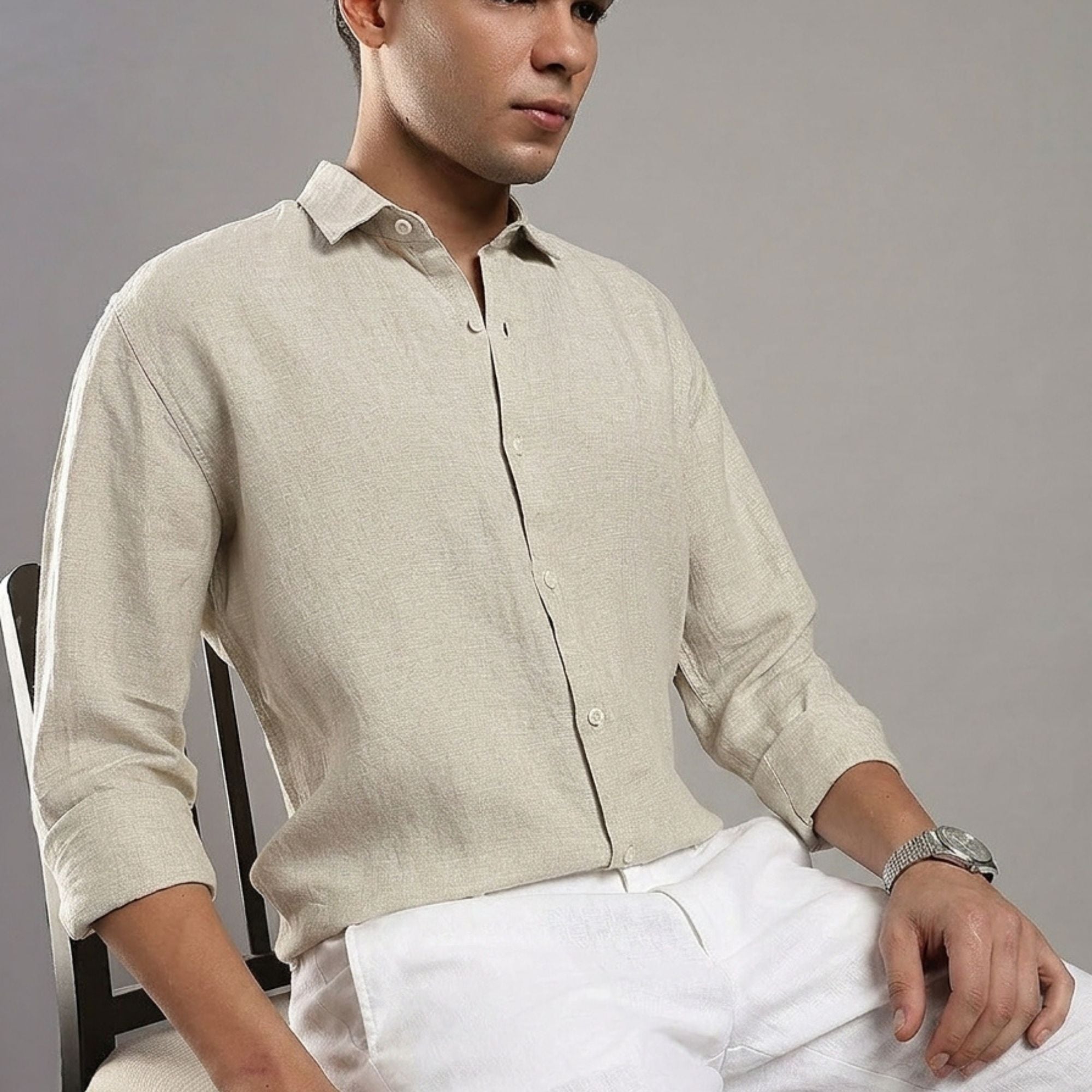 Oatmeal Linen Shirt