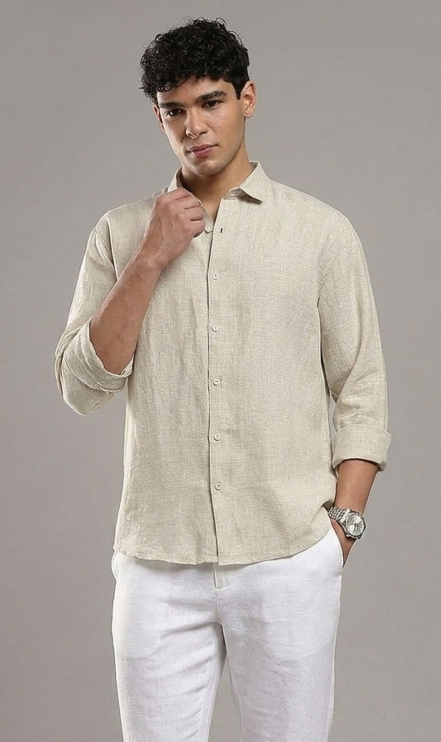 Oatmeal Linen Shirt