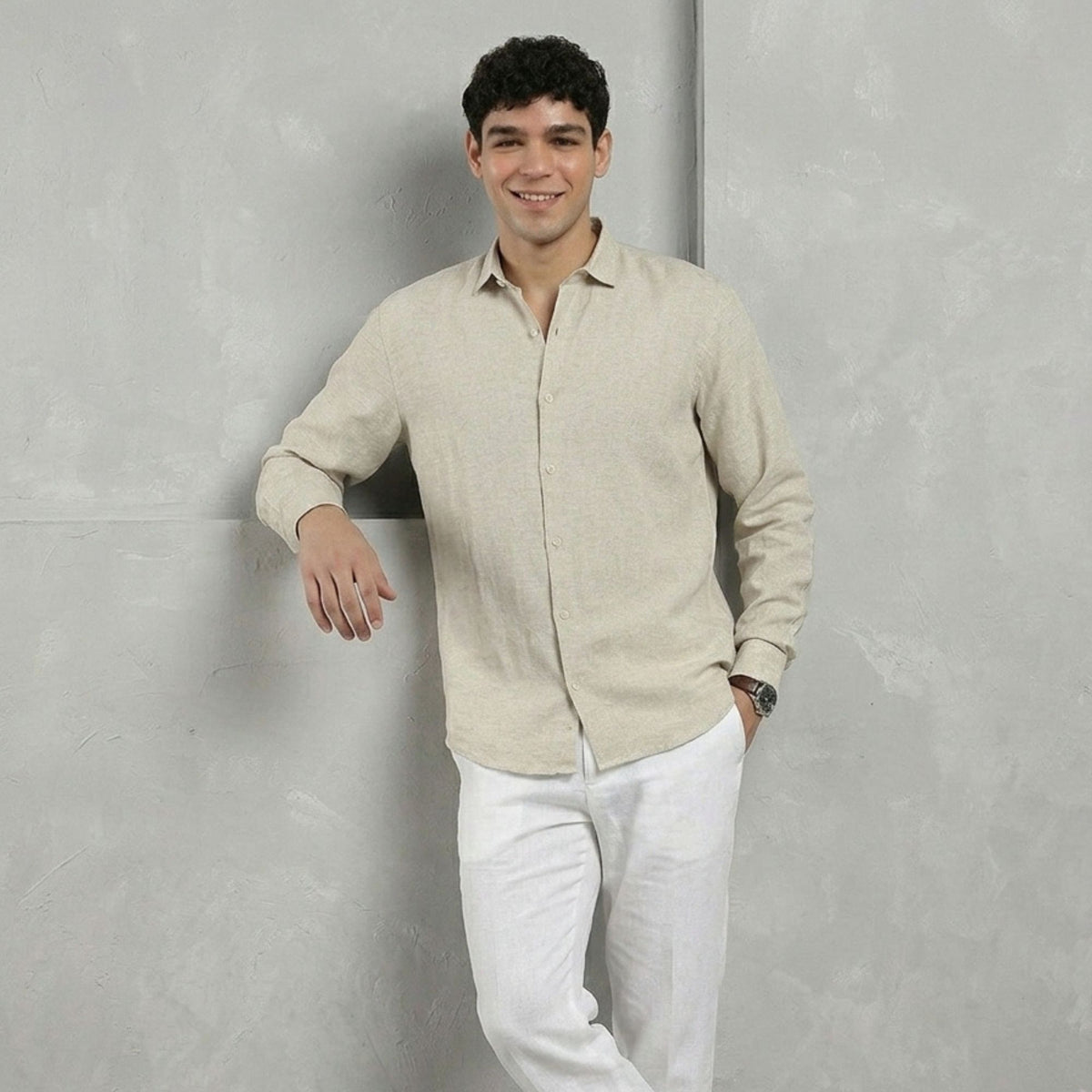Oatmeal Linen Shirt