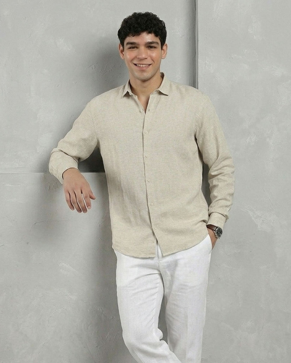 Oatmeal Linen Shirt
