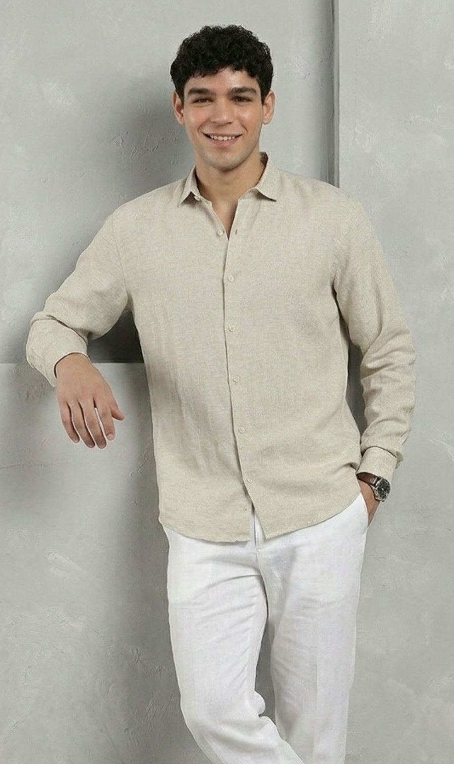 Oatmeal Linen Shirt