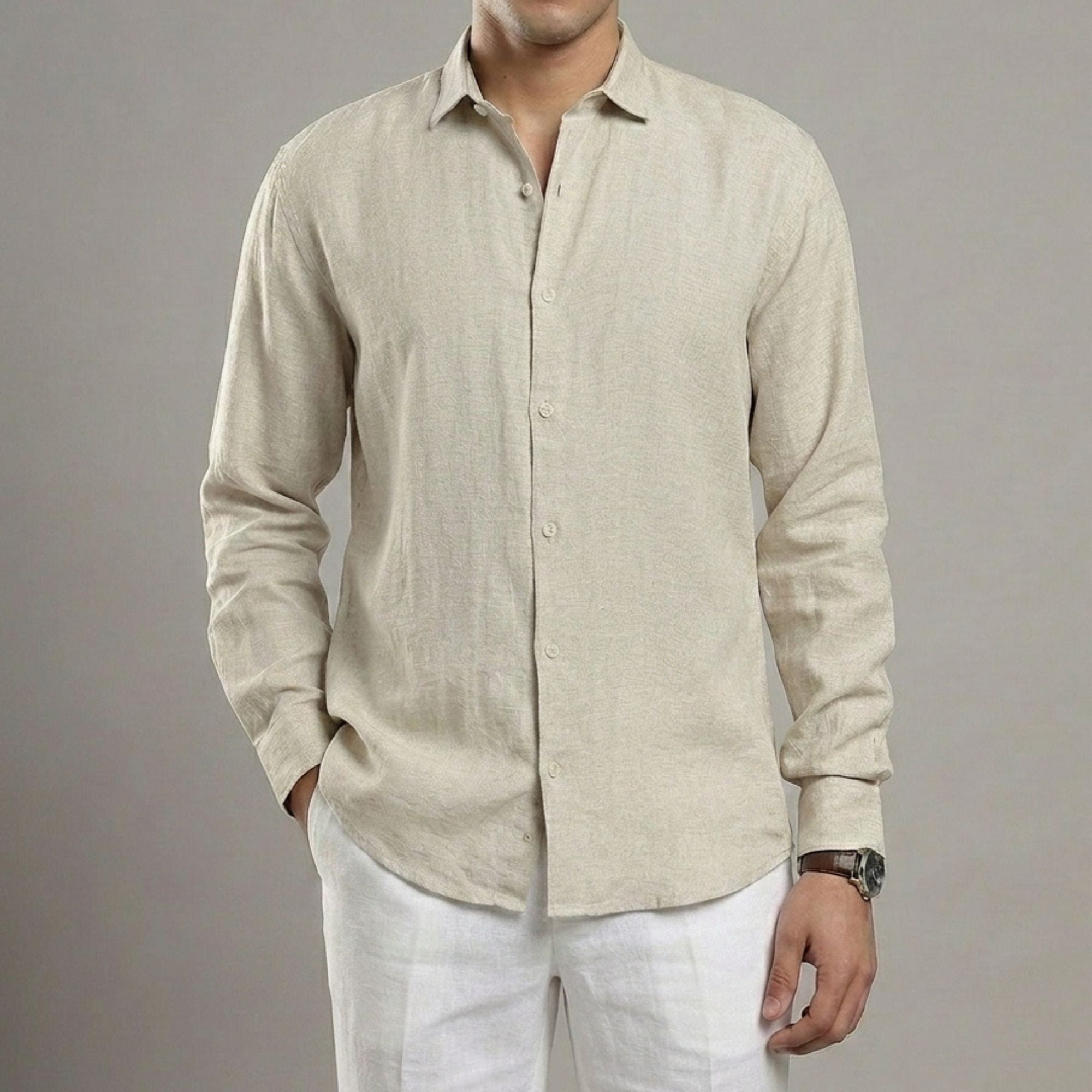 Oatmeal Linen Shirt