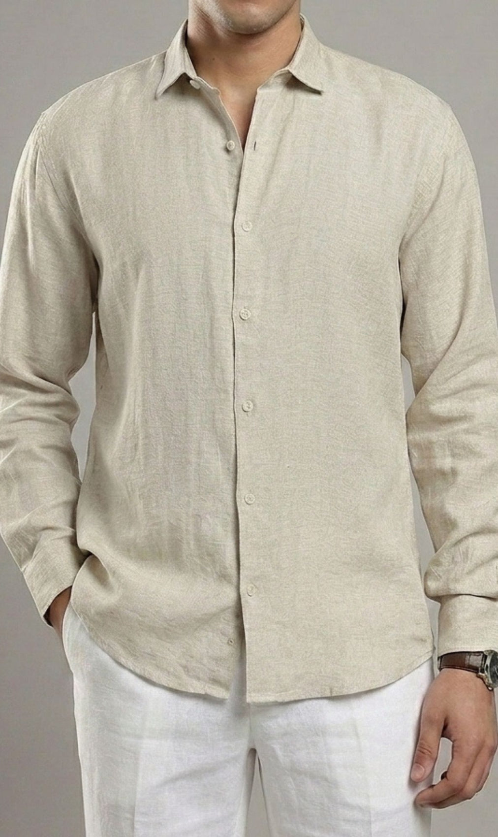 Oatmeal Linen Shirt