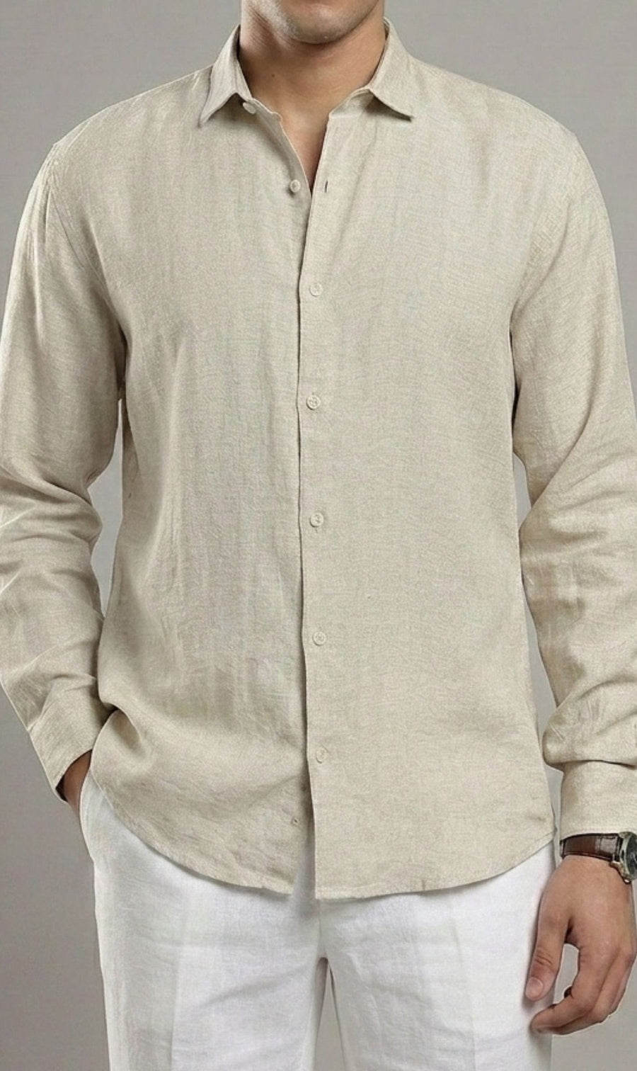 Oatmeal Linen Shirt