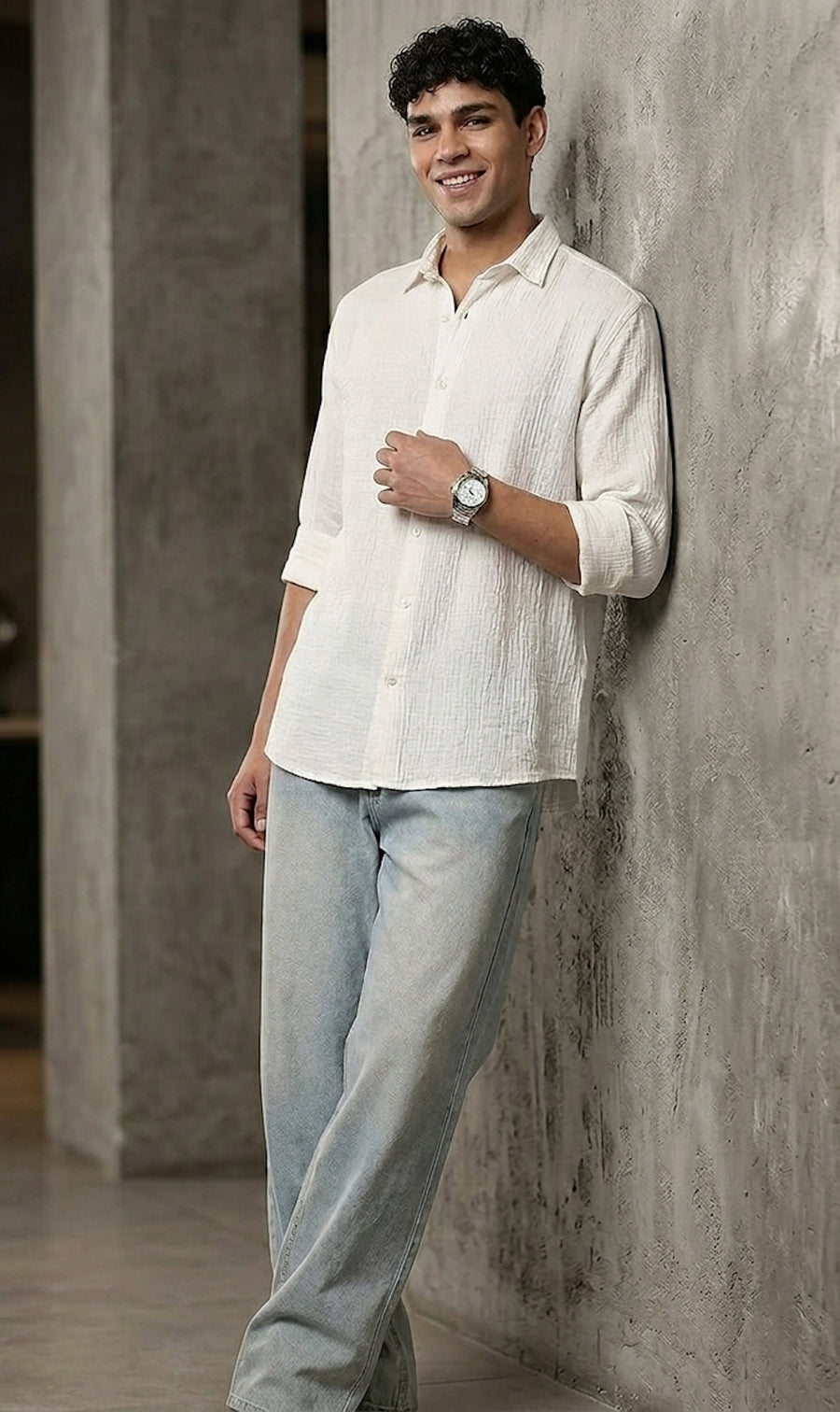 Salt White Gauze Shirt