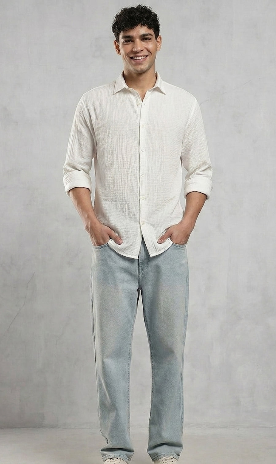 Salt White Gauze Shirt