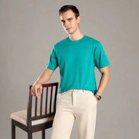 Lagoon Teal Organic Cotton Tee