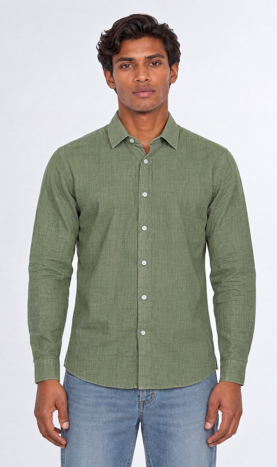 Basil Gauze Shirt