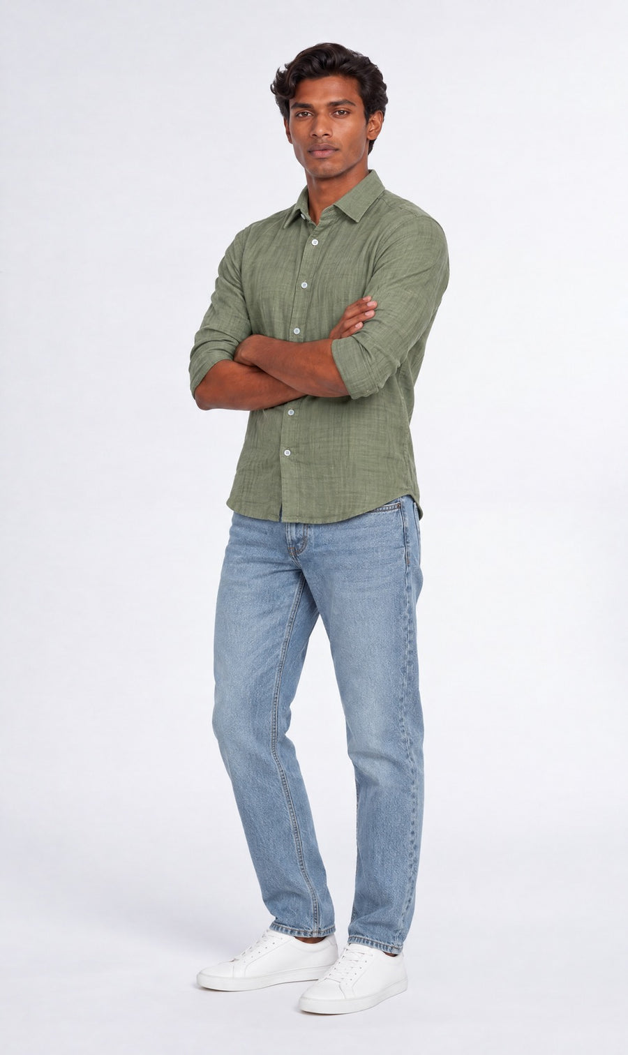 Basil Gauze Shirt