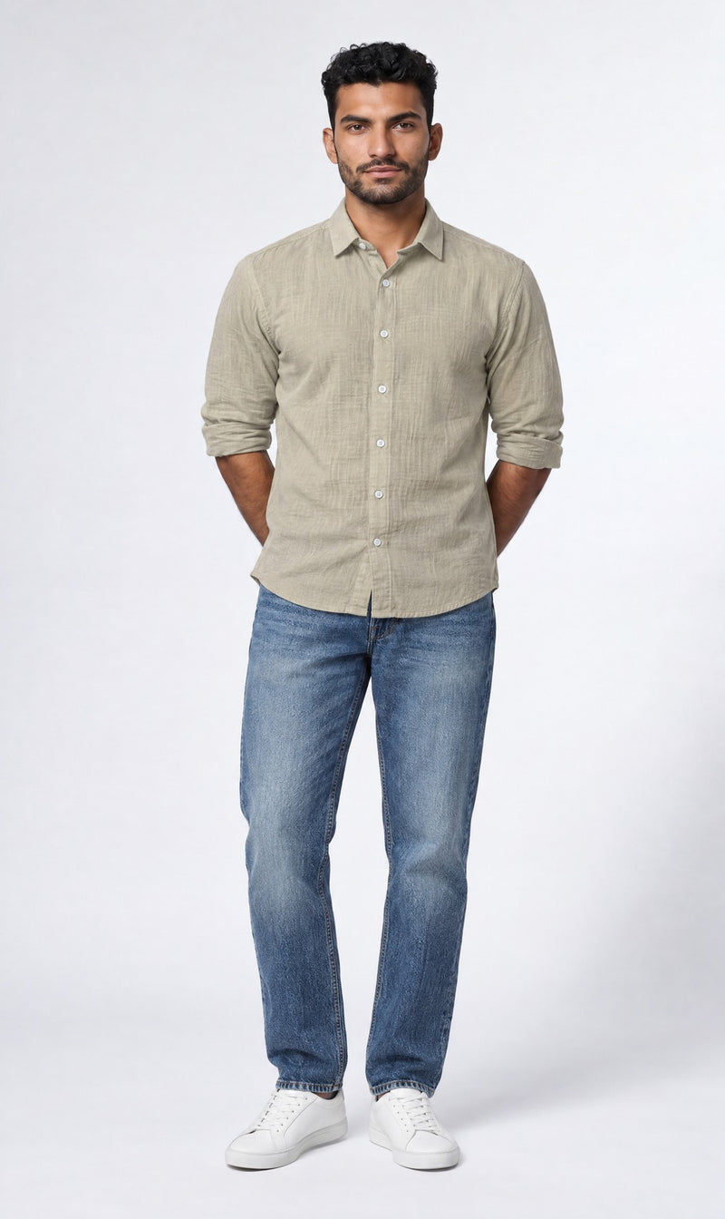 Camel Gauze Shirt