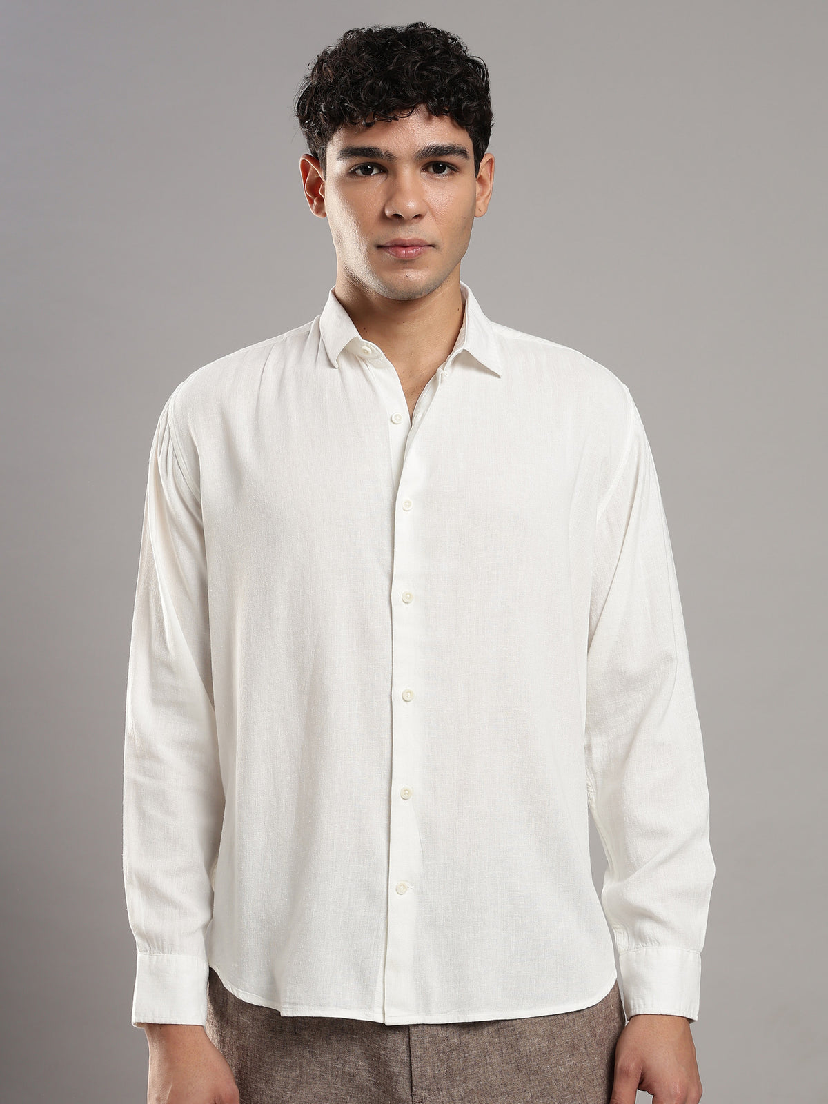 Cora Linen Shirt – front view