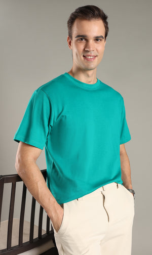 Lagoon Teal Organic Cotton Tee