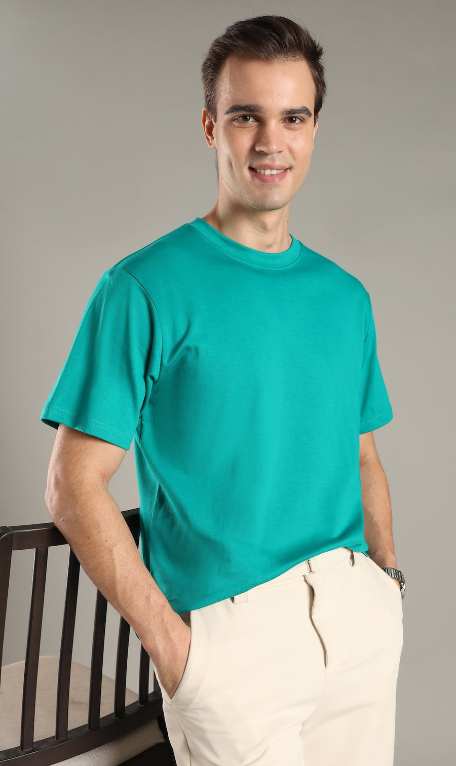 Lagoon Teal Organic Cotton Tee