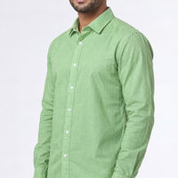 Lime Linen Cotton Shirt