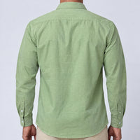 Lime Linen Cotton Shirt