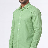Lime Linen Cotton Shirt