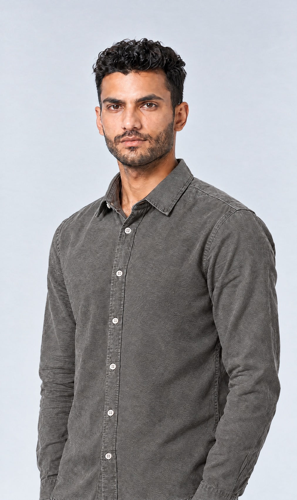 Slate Linen Cotton Shirt