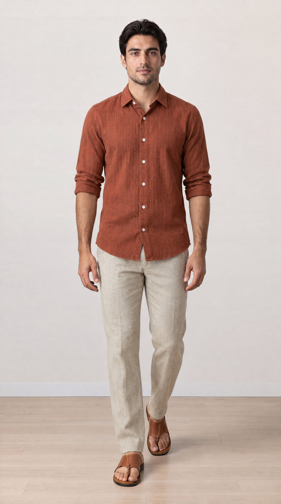 Rust Gauze Shirt