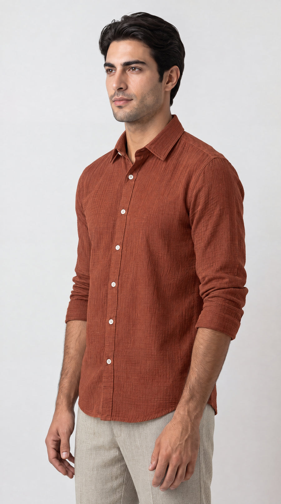 Rust Gauze Shirt