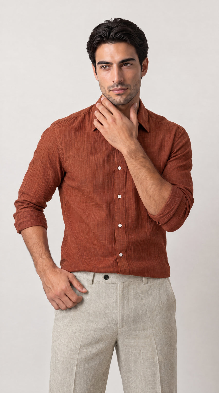 Rust Gauze Shirt