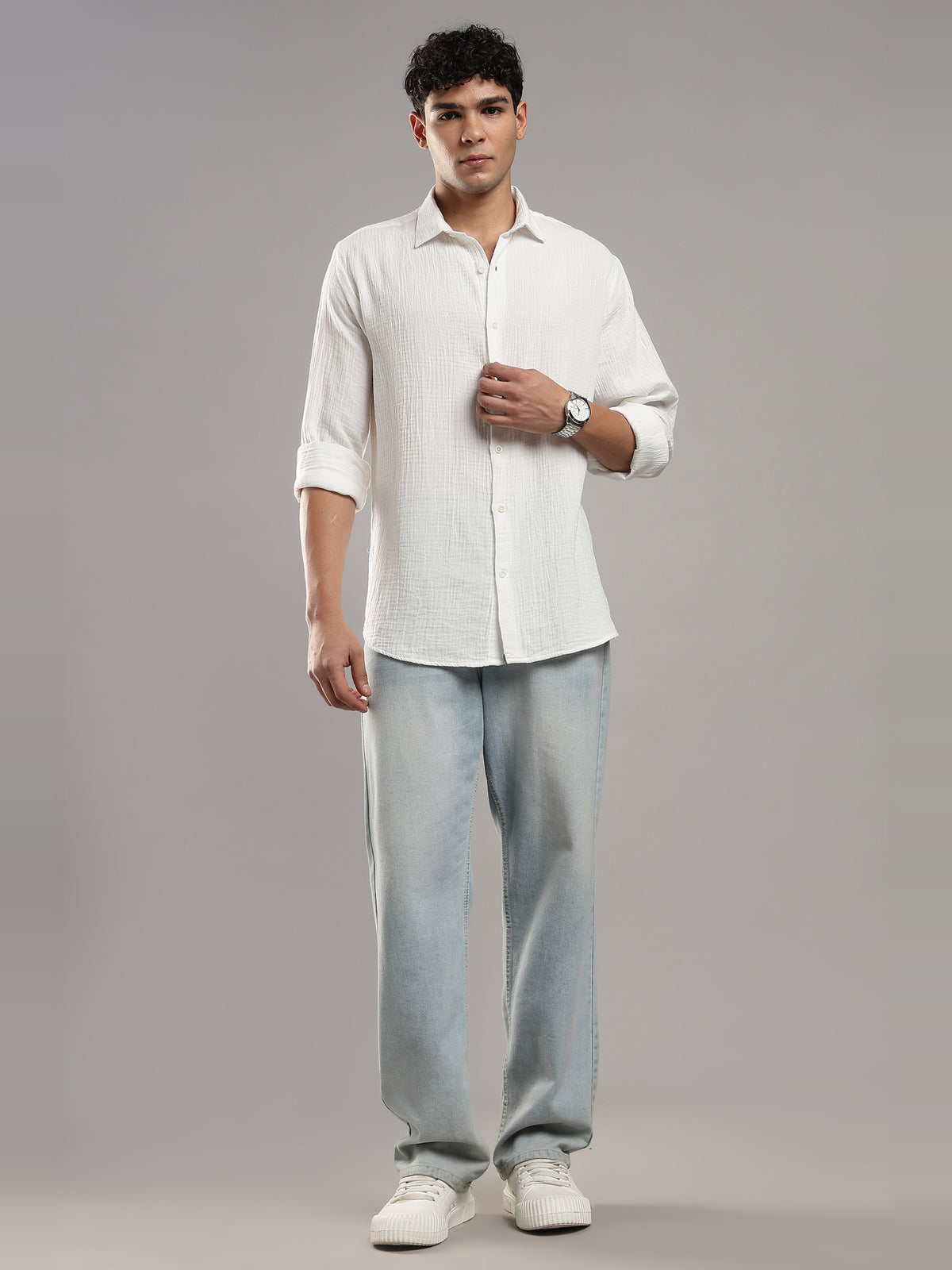 Salt White Gauze Shirt